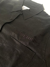 Load image into Gallery viewer, linen shirt/ hemaima womens cut-black