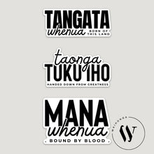 Load image into Gallery viewer, Tangata Whenua sticker set of 3