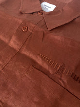 Load image into Gallery viewer, linen shirt/ hemaima mens cut rust