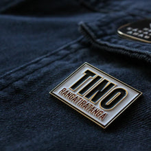 Load image into Gallery viewer, Tino Rangatiratanga BLACK Enamel Pin
