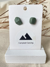 Load image into Gallery viewer, Tumbled Stud Earrings – Pounamu
