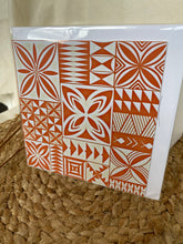 Load image into Gallery viewer, pasifika greeting cards- poly peach
