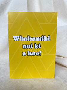 Whakamihi nui ki a koe - gift card