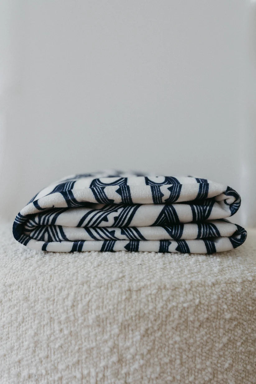 Aio Mink blanket - navy blue