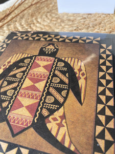 pasifika greeting card- pasifika turtle