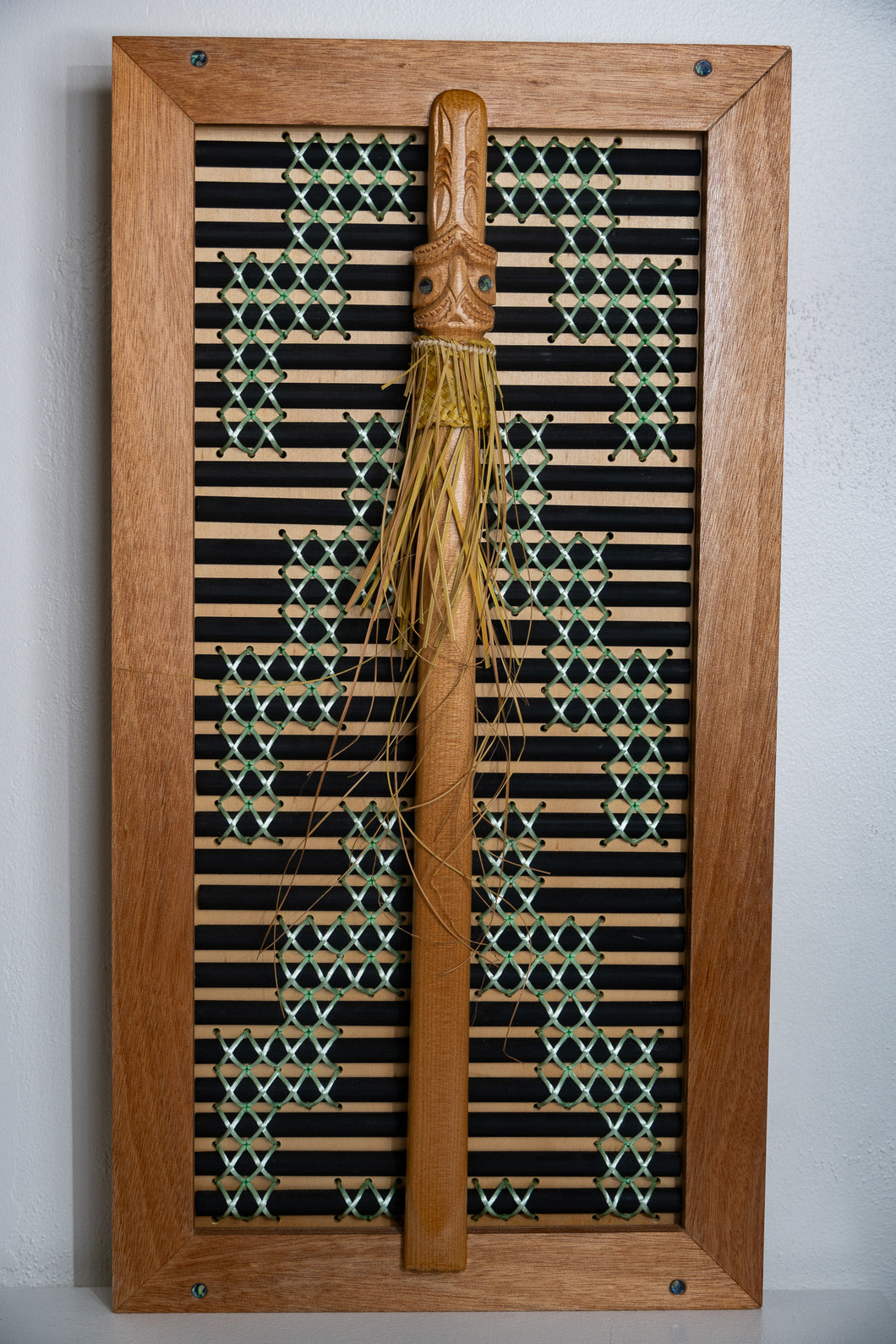 Tukutuku Med Framed 650mmH x 335mmW