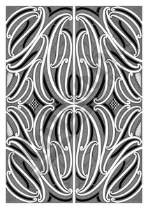 Taurite print (Black on white)