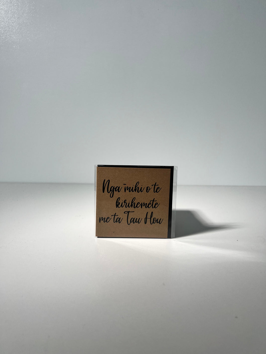 Nga Mihi O Te Kirihimete Me Ta Tau Hou (Kraft) Card