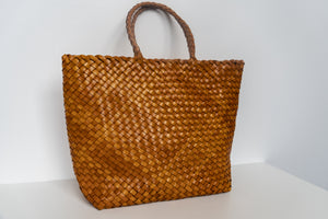 Mustard Leather Peke – 100% Buffalo Leather