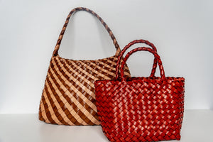 Whenua Stripe Leather Bag