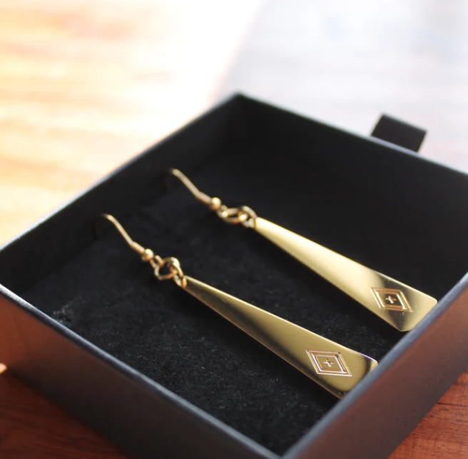 Puna Drop Earrings - Gold