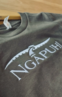 Kids Classic Ngapuhi Tee - Walnut/White
