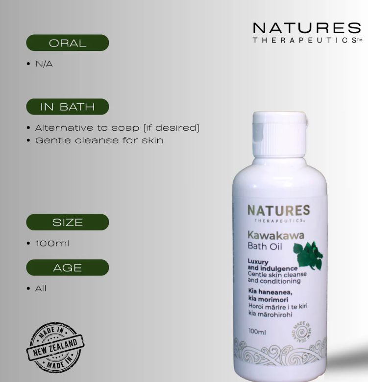 Kawakawa bath oil