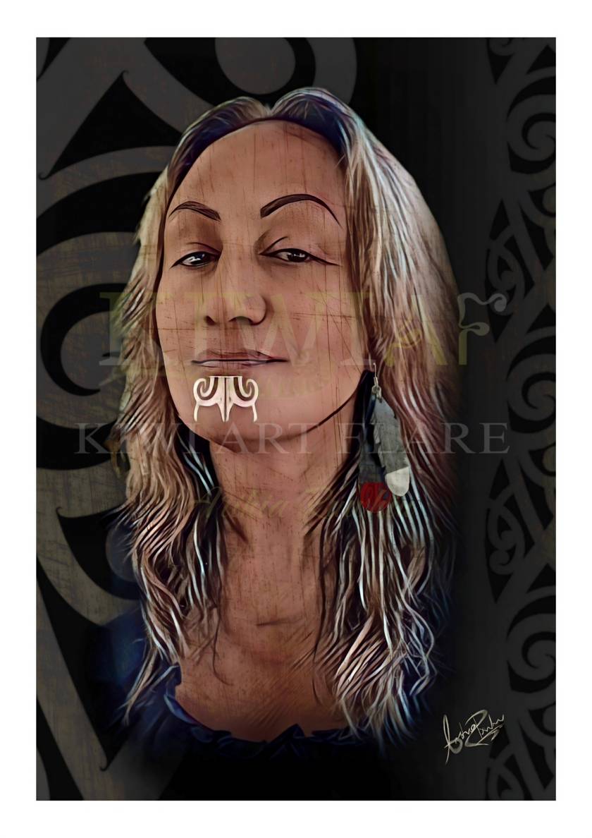 Wahine Pop Prints - Artist self portrait (Limited edition)