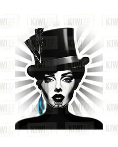 Wahine Pop Prints -  Black & White
