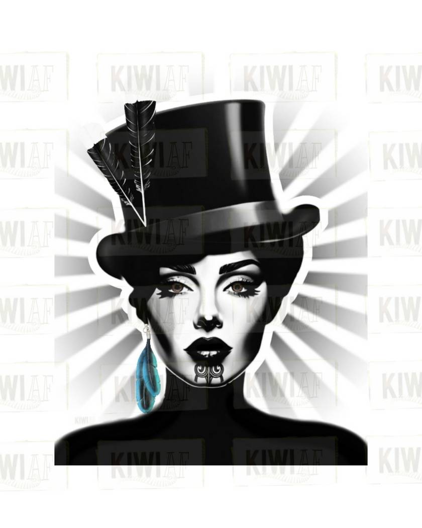 Wahine Pop Prints -  Black & White