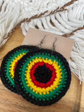 Load image into Gallery viewer, Lil&#39; Irie round - Crochet Earrings
