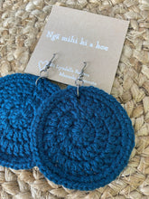 Load image into Gallery viewer, Moko Blue - Crochet Earrings
