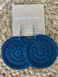 Moko Blue - Crochet Earrings