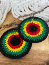 Load image into Gallery viewer, Lil&#39; Irie round - Crochet Earrings
